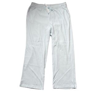 Women’s Soft Surroundings Light Blue Waffle Lounge Pants with Drawstring Size XL